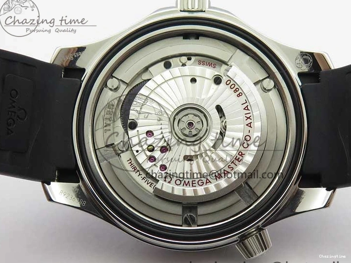 0410 2019 Seamaster Diver 300M OMF Best Edition Black Ceramic White Dial on Black Rubber Strap A WaterResistant 7938